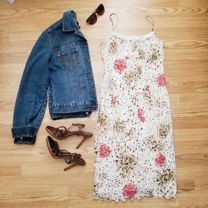 🌻 Adorable Light Breezy Floral Pattern Midi Dress